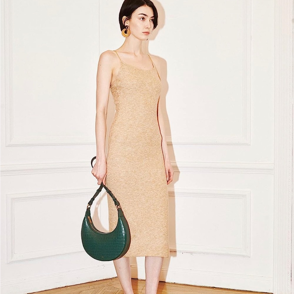 JW Pei Carly Saddle Bag Dark Green Shoulder NWOT